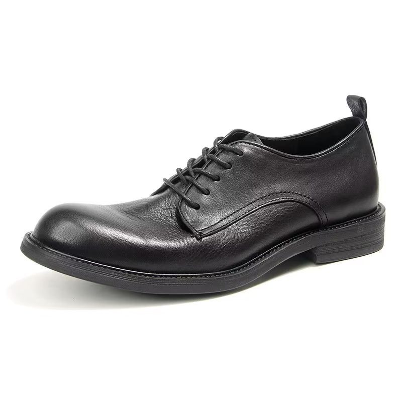 Herrskor Elegant Retro Brogue Läderklänning Oxford Skor - Svart