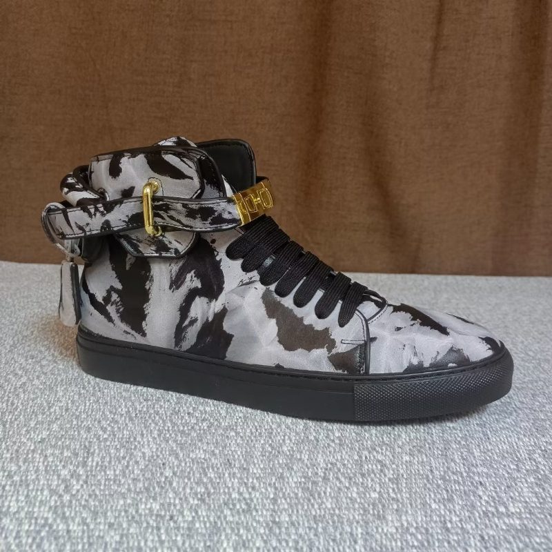 Herrsneakers Graffiti Vogue Cowhide High Top Sneakers - Flerfärgad