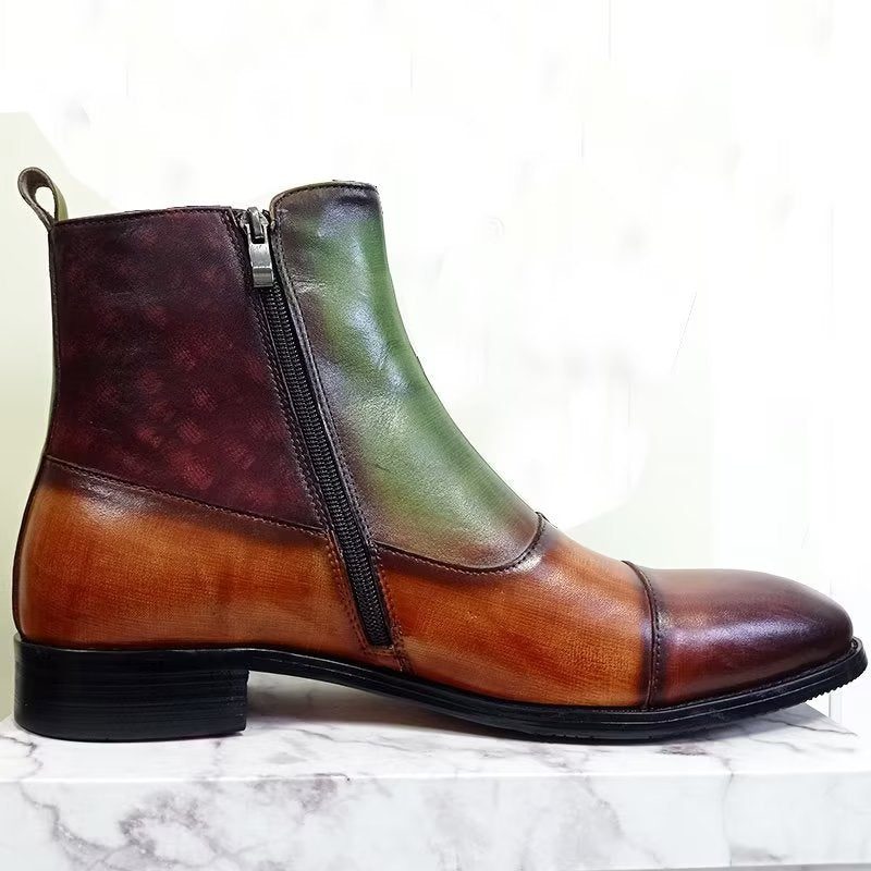 Herrstövlar Artisan Crafted Leisure Zip Boots - Grön