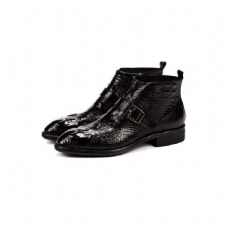 Herrstövlar Chic Alligator Strap Ankel Boots