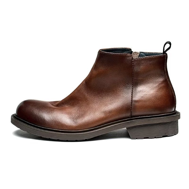 Herrstövlar Chic Slip On Ankel Boots - Kaffe