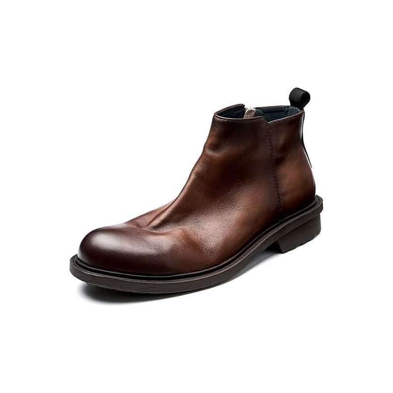 Herrstövlar Chic Slip On Ankel Boots - Kaffe