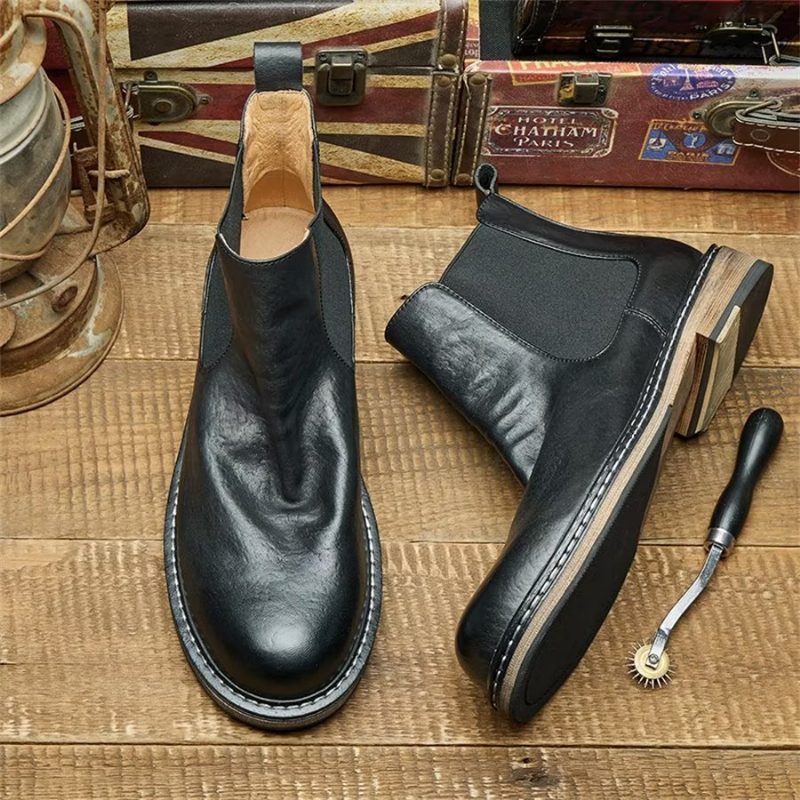 Herrstövlar Eleganta Equine Slip On Ankel Booties - Svart