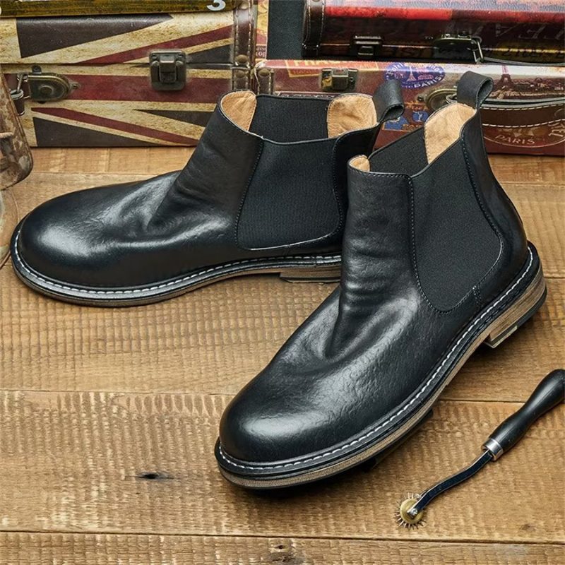 Herrstövlar Eleganta Equine Slip On Ankel Booties - Svart