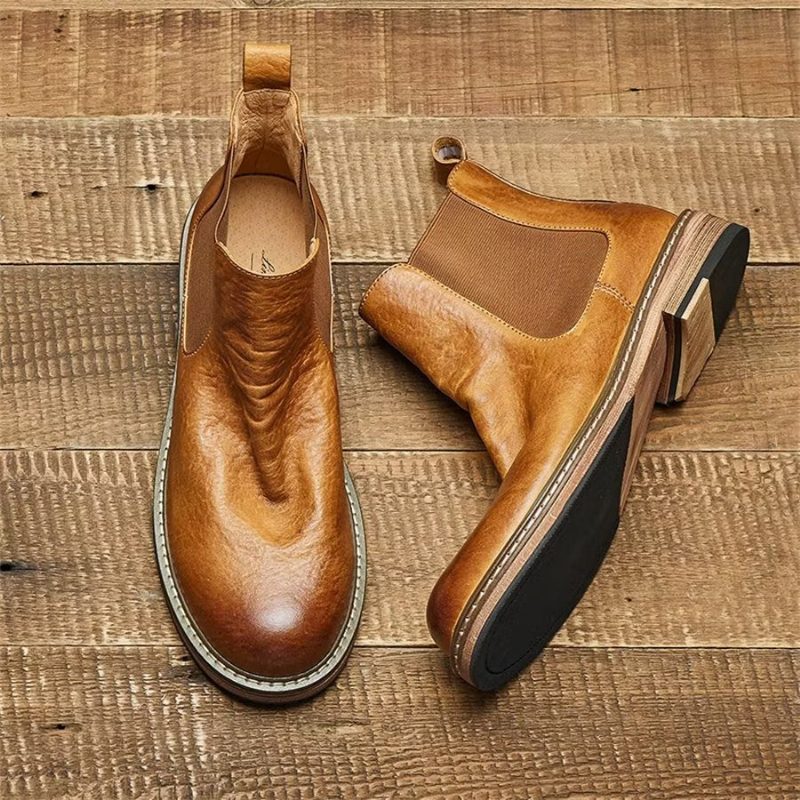 Herrstövlar Eleganta Equine Slip On Ankel Booties - Kaffe