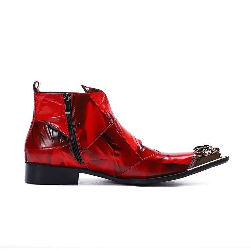 Herrstövlar Exotic Chic Ankel Boots - Röd