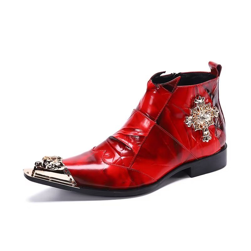 Herrstövlar Exotic Chic Ankel Boots - Röd