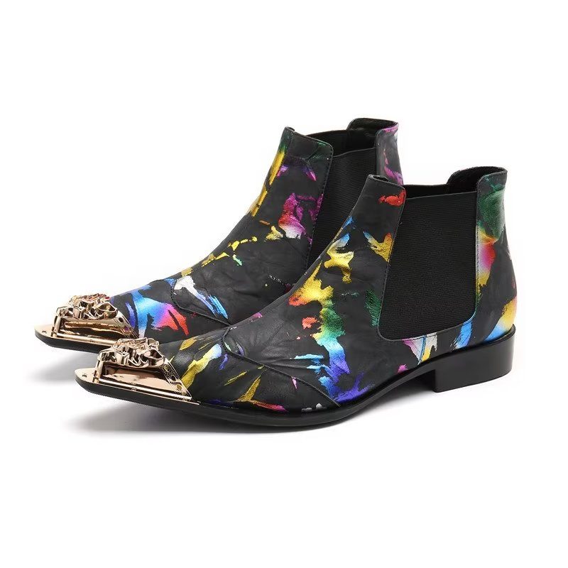 Herrstövlar Exotic Texture Slip-on Chelsea Boots - Exotisk