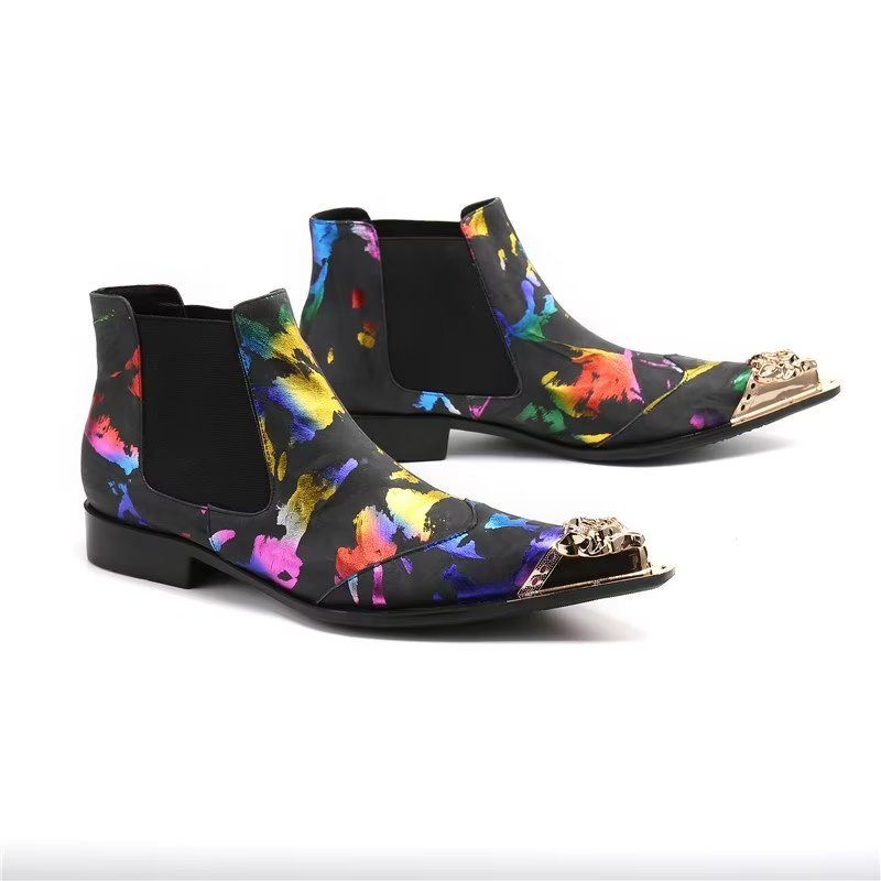 Herrstövlar Exotic Texture Slip-on Chelsea Boots - Exotisk