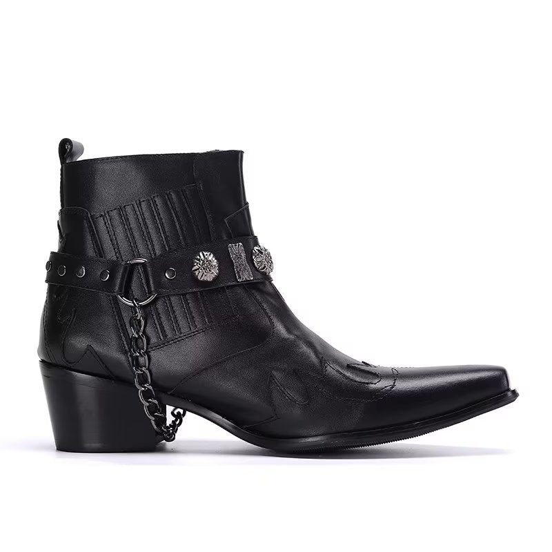 Herrstövlar Exotiska Statement Dress Boots - Svart