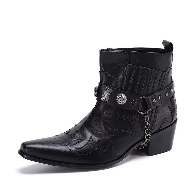 Herrstövlar Exotiska Statement Dress Boots - Svart