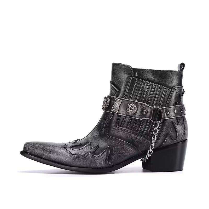 Herrstövlar Exotiska Statement Dress Boots - Grå