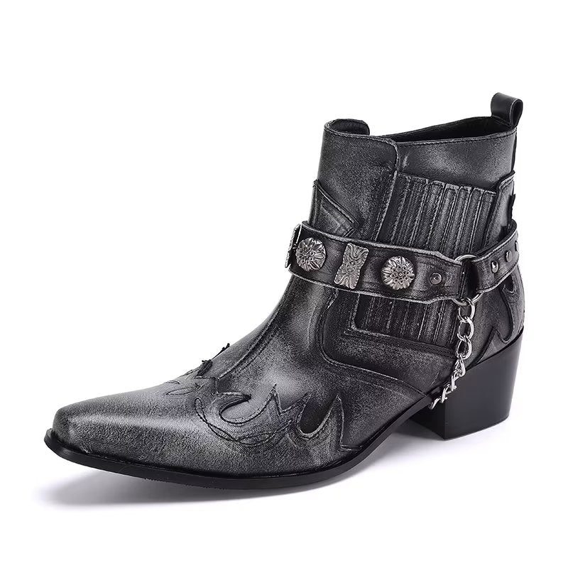 Herrstövlar Exotiska Statement Dress Boots - Grå