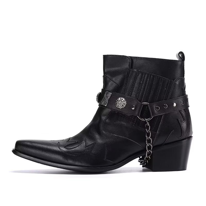 Herrstövlar Exotiska Statement Dress Boots - Svart