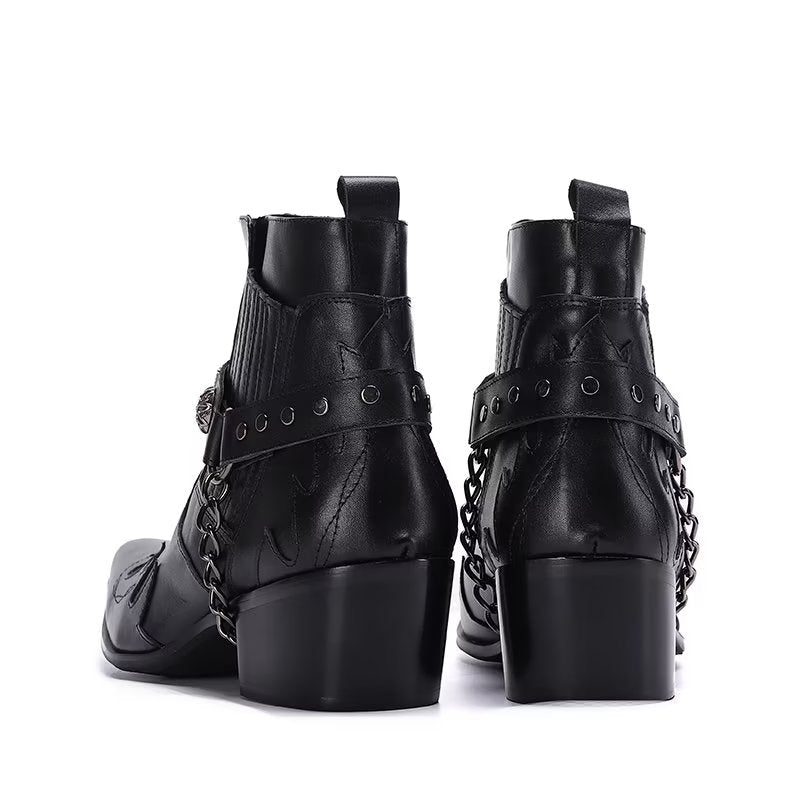 Herrstövlar Exotiska Statement Dress Boots - Svart