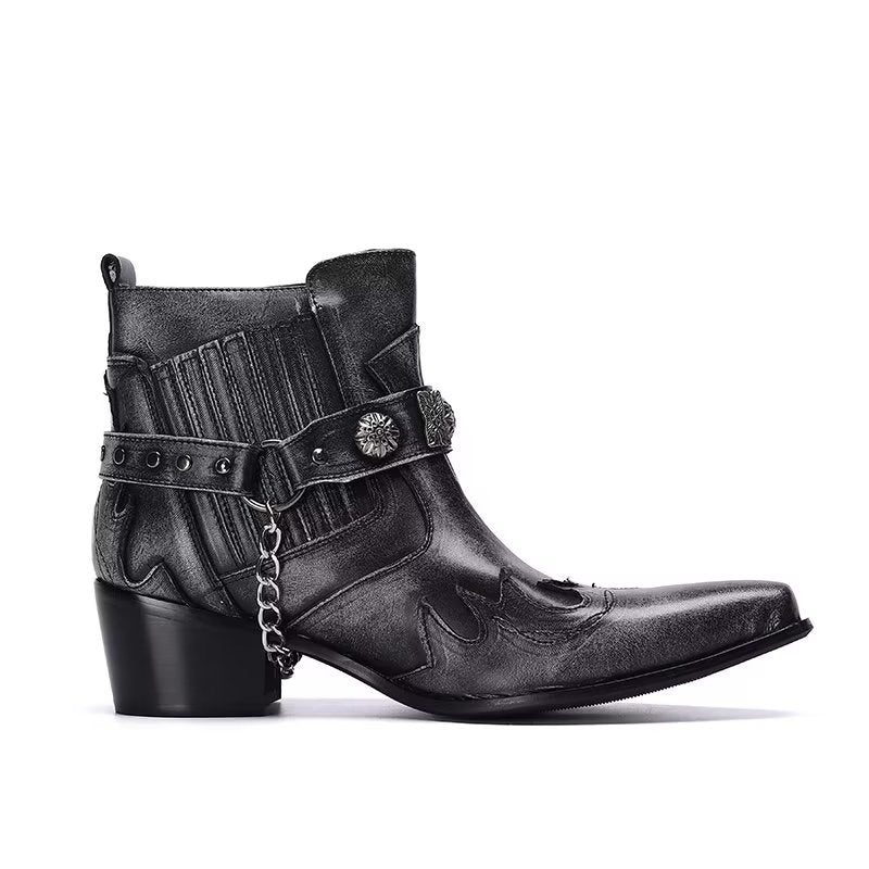 Herrstövlar Exotiska Statement Dress Boots - Grå