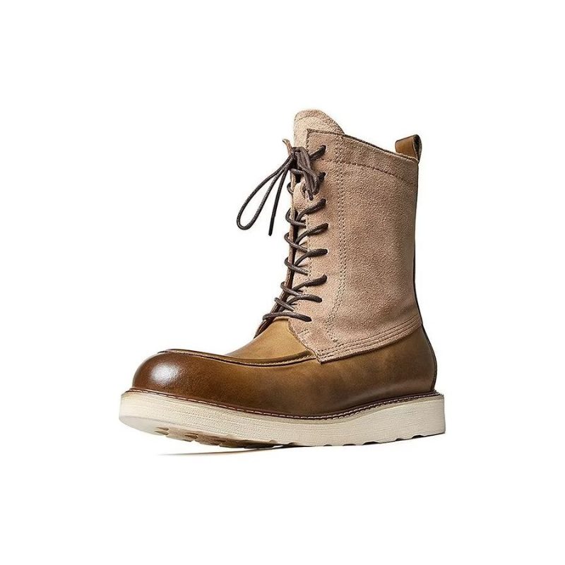 Herrstövlar Fårskinn Chic Vintage Ankel Boots - Brun