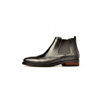 Herrstövlar Flat Slip On Designer Ankel Boots