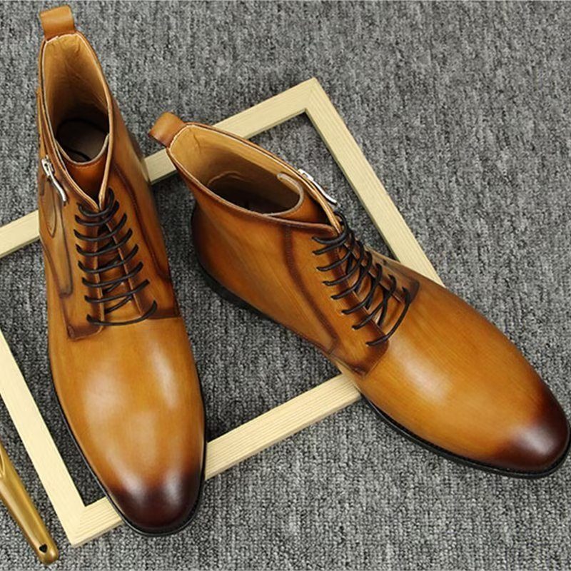 Herrstövlar High Top Dress Shoe - Brun