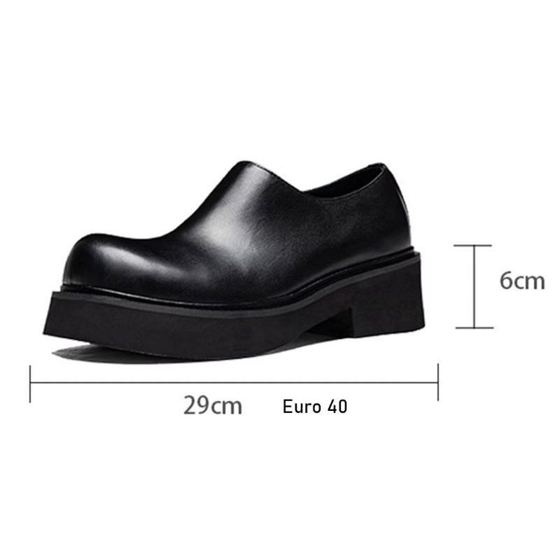 Herrstövlar Klassiska Slip-on Läderstövlar - Svart