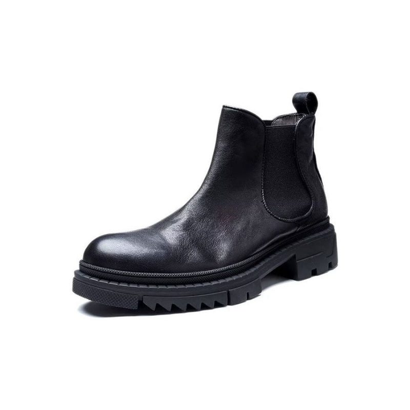 Herrstövlar Koläder Slip On Ankel Boots