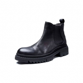 Herrstövlar Koläder Slip On Ankel Boots