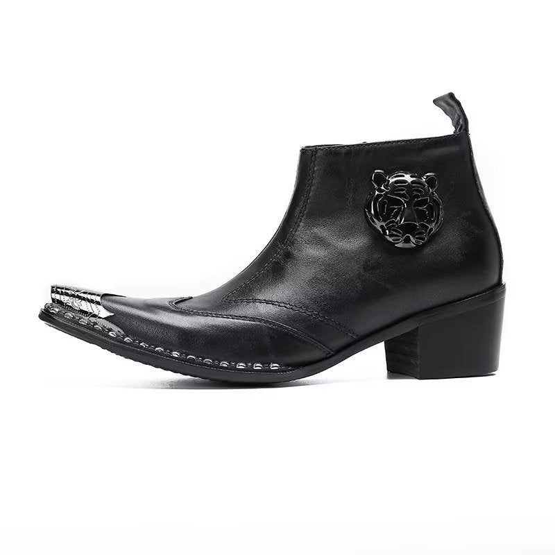 Herrstövlar Läder Chic Dress Boots - Svart