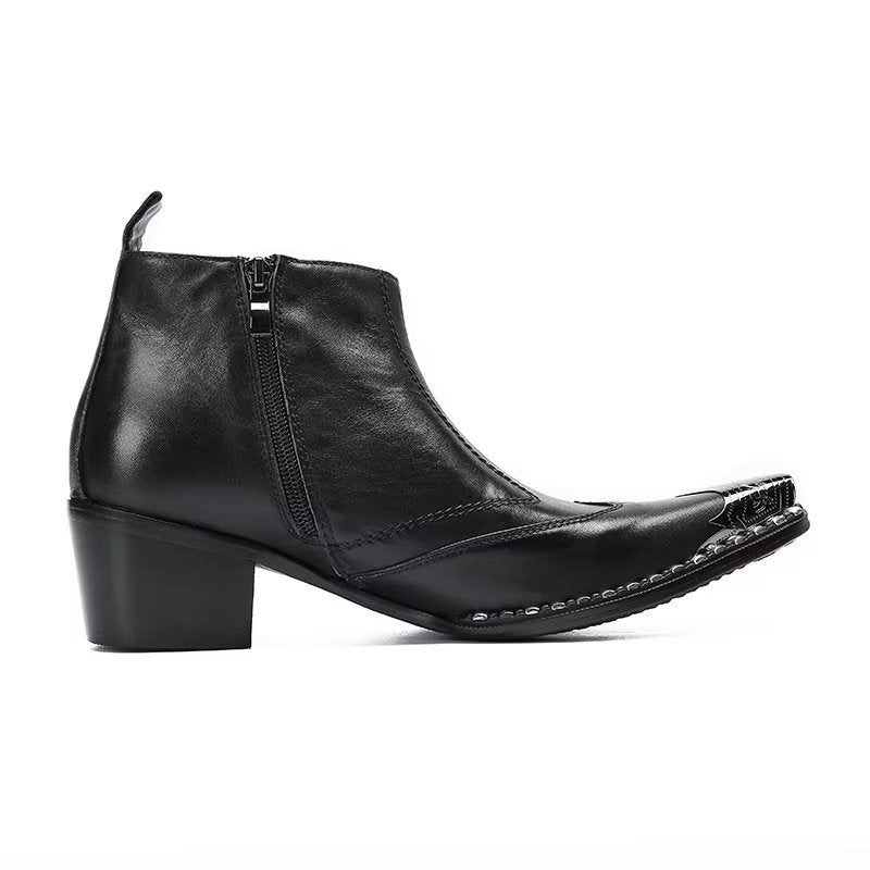 Herrstövlar Läder Chic Dress Boots - Svart