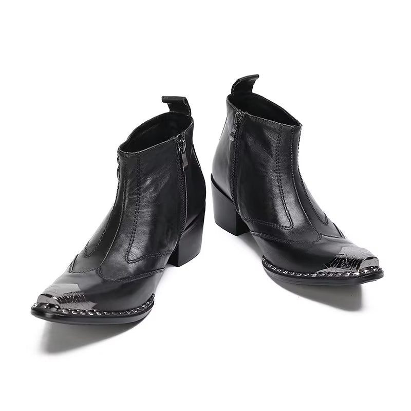 Herrstövlar Läder Chic Dress Boots - Svart