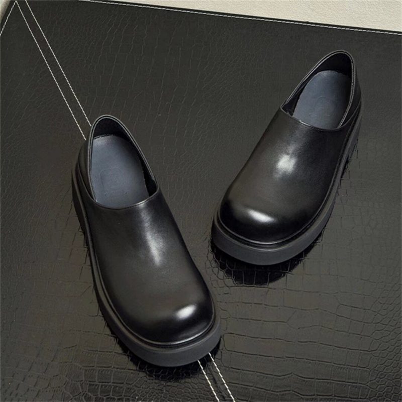 Herrstövlar Läder Slip-on Boots - Svart