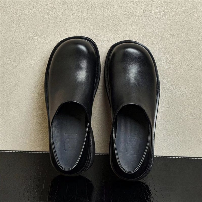 Herrstövlar Läder Slip-on Boots - Svart