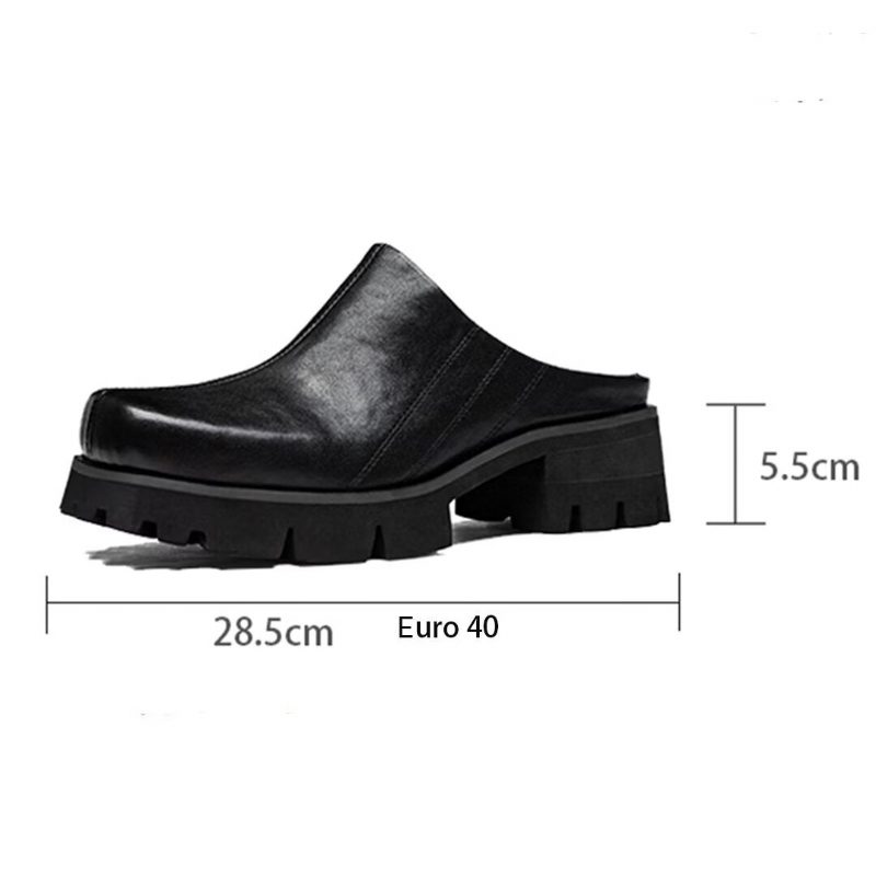 Herrstövlar Läder Slip-on Boots - Svart