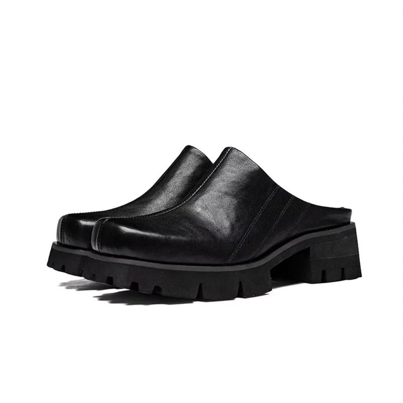 Herrstövlar Läder Slip-on Boots - Svart