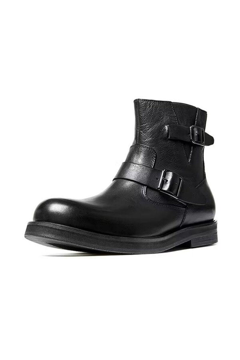 Herrstövlar Läder Slip-on Boots