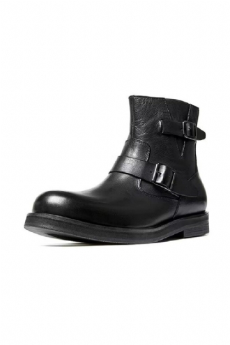 Herrstövlar Läder Slip-on Boots