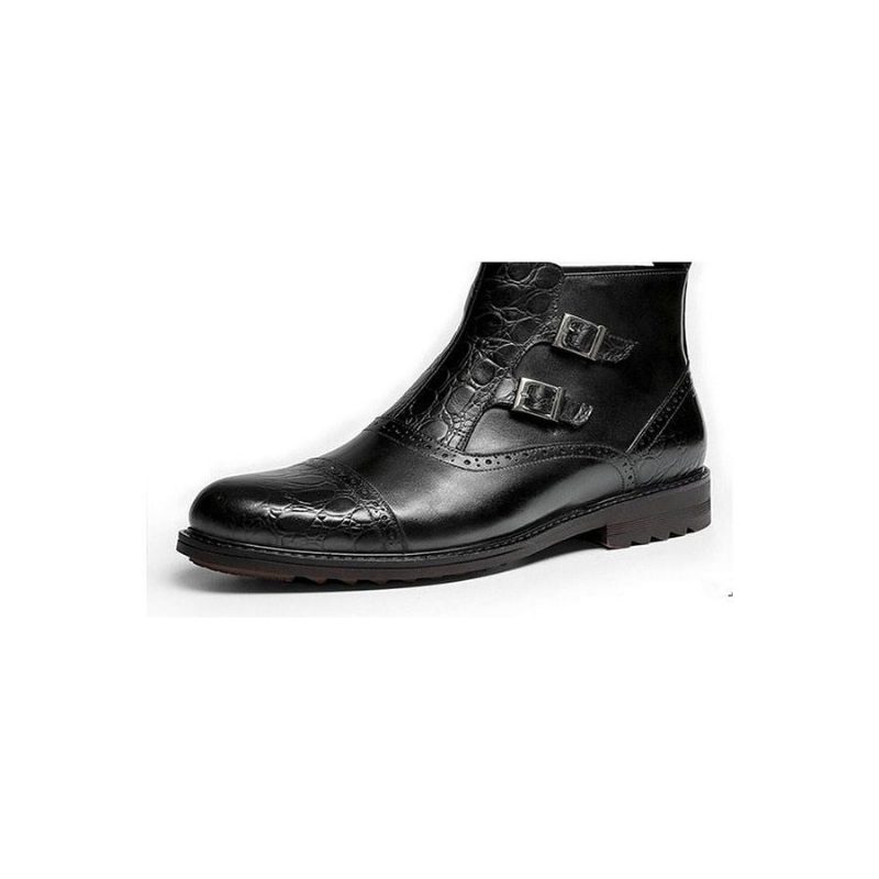 Herrstövlar Lyxiga Croctex Casual Flat Boots