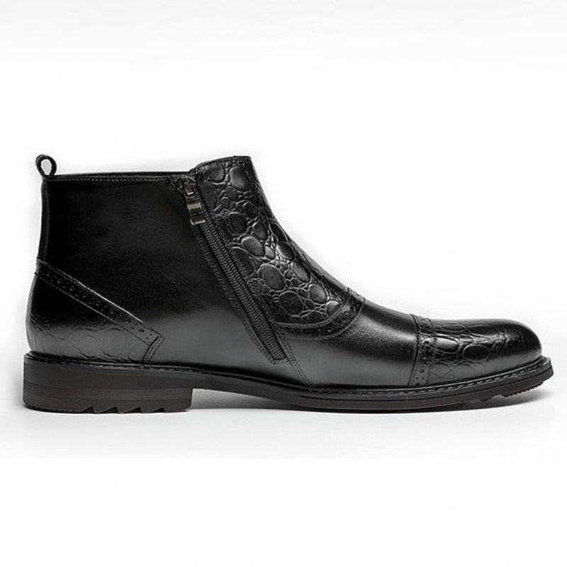 Herrstövlar Lyxiga Croctex Casual Flat Boots - Svart