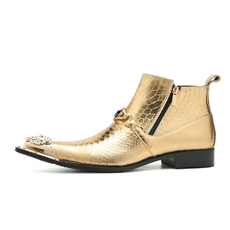 Herrstövlar Party Chic Boots - Guld