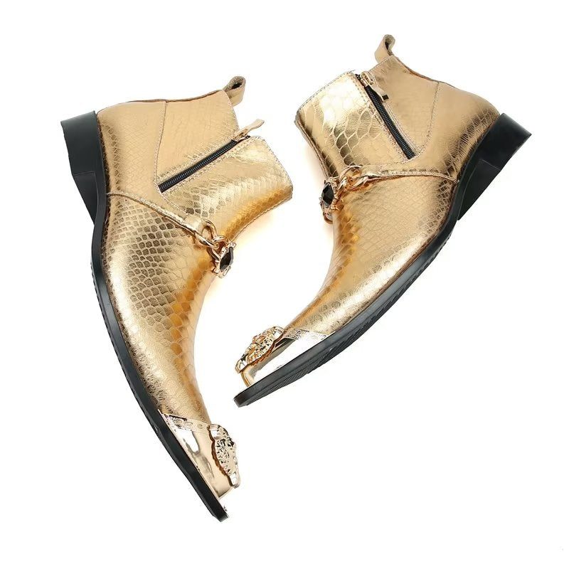 Herrstövlar Party Chic Boots - Guld