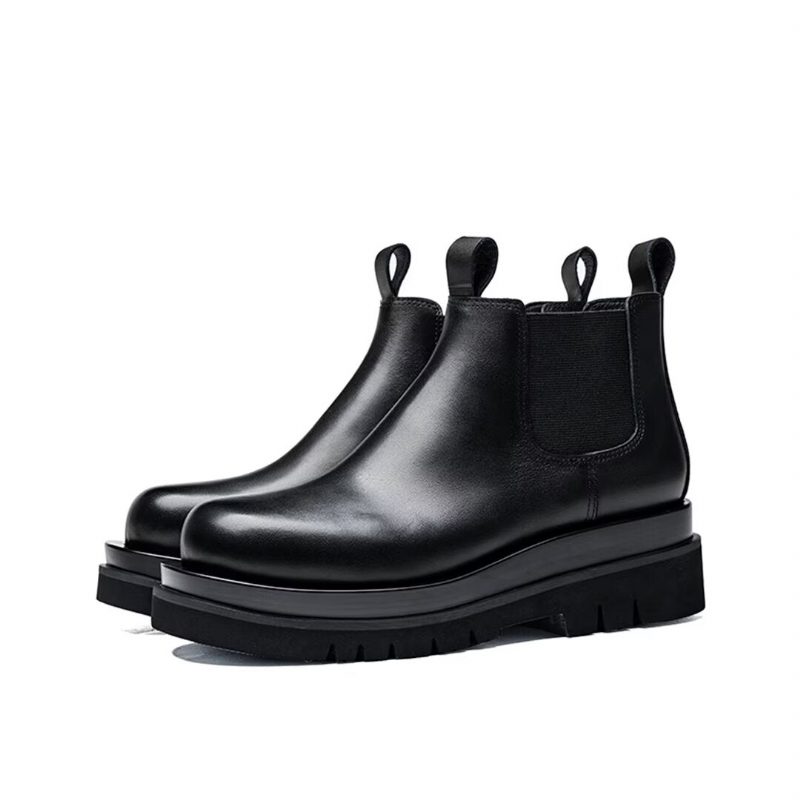 Herrstövlar Plyschfodrade Slip-on Boots - Svart