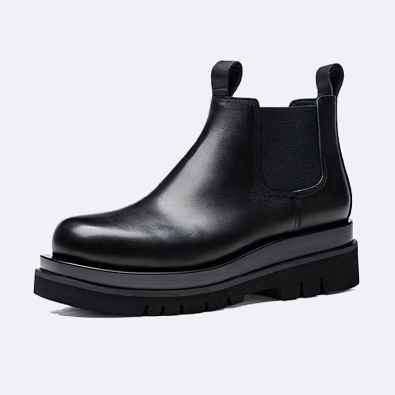 Herrstövlar Plyschfodrade Slip-on Boots - Svart