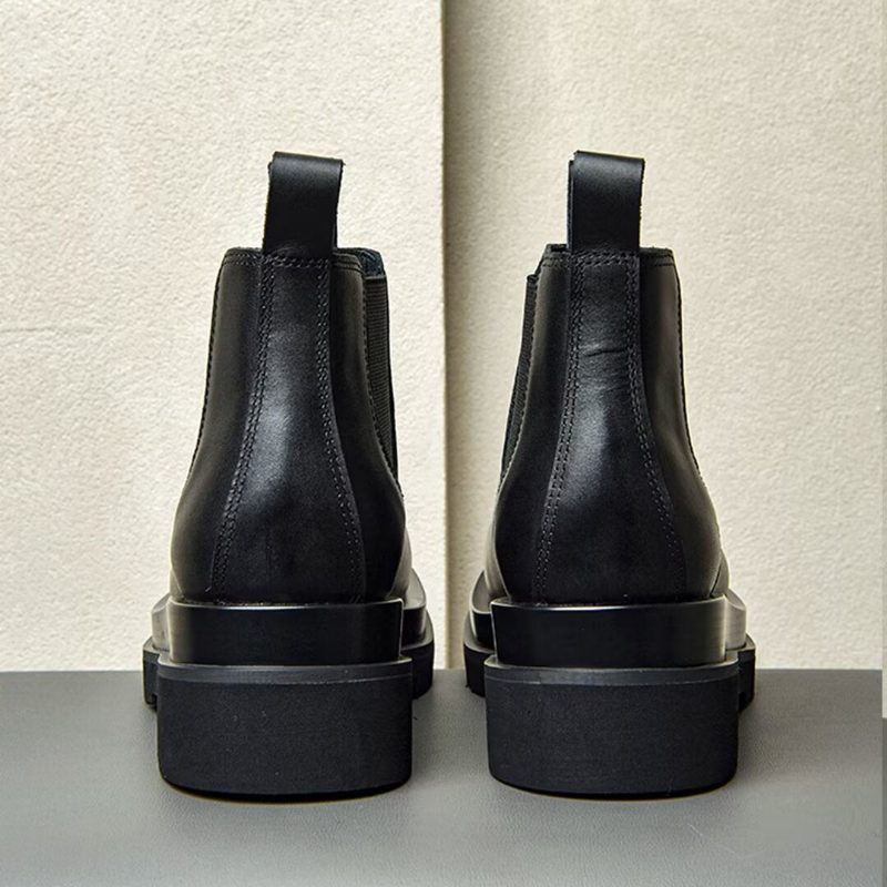 Herrstövlar Plyschfodrade Slip-on Boots - Svart