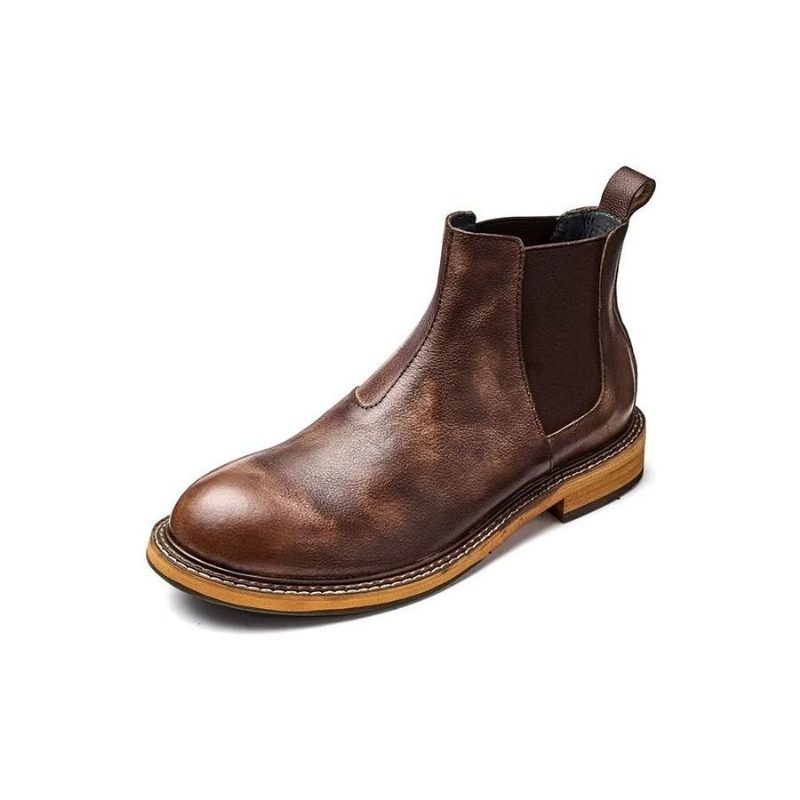 Herrstövlar Präglade Elegance Slip-on Ankel Boots