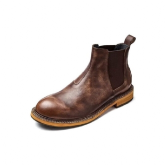 Herrstövlar Präglade Elegance Slip-on Ankel Boots