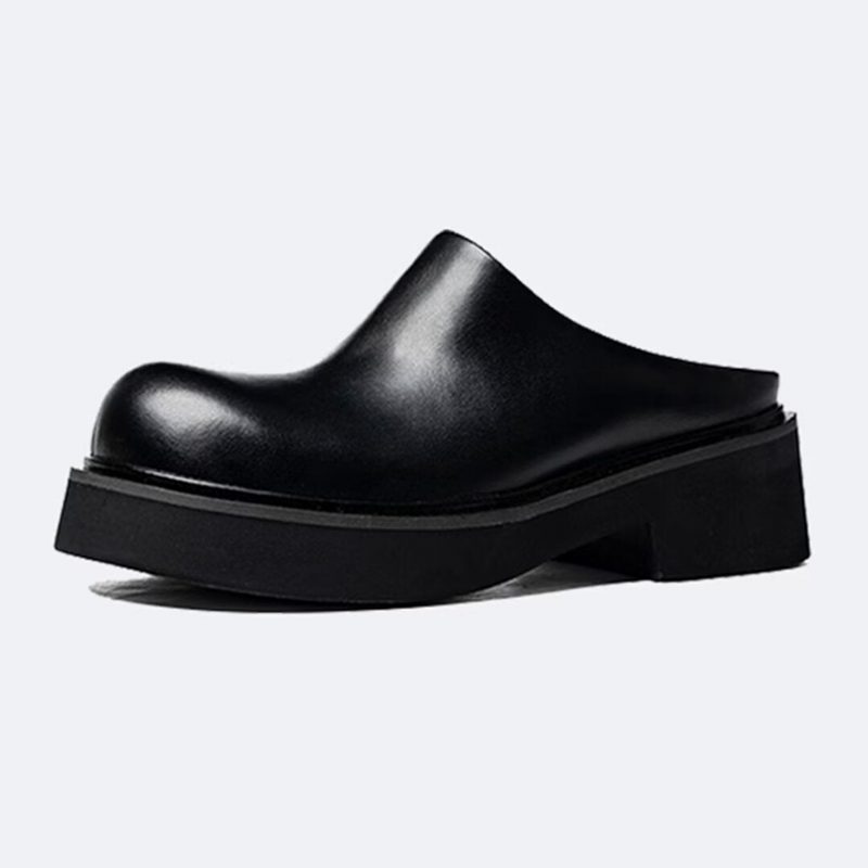 Herrstövlar Slip-on Läderstövlar - Svart