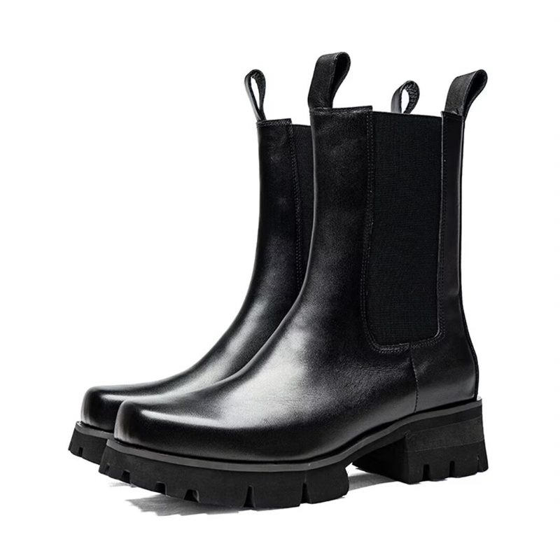 Herrstövlar Trendsetter Cow Leather Ankelboots - Svart