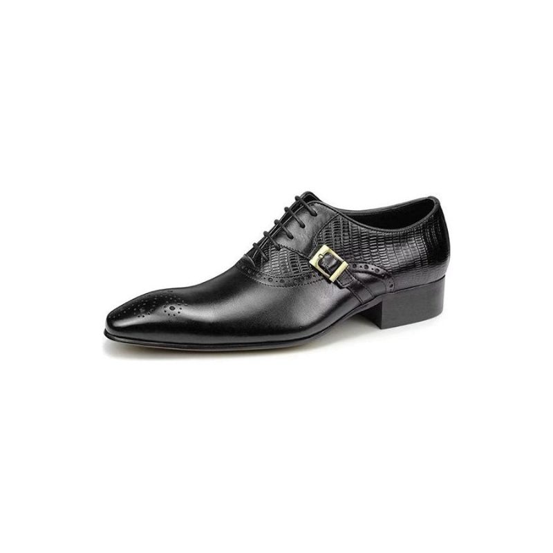 Högtidsskor För Män Eleganta Brogue-bröllopsskor I Äkta Läder