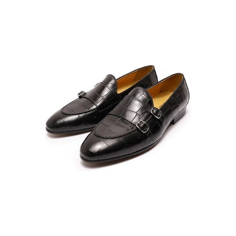 Loafers För Män Alliluxe Exotic Slip On - Svart