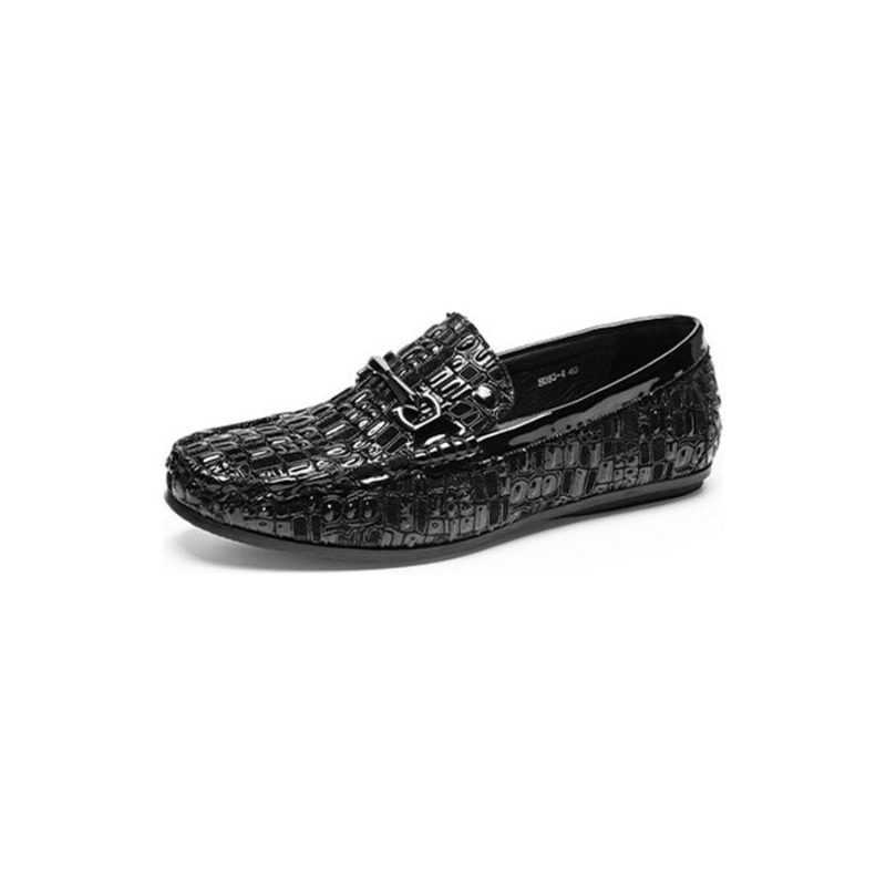 Loafers För Män Andas Slip-on Elegant Alligator Texture