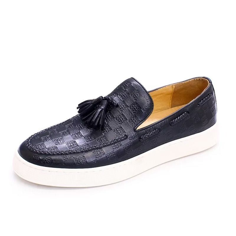 Loafers För Män Chic Slip-on Skor - Svart